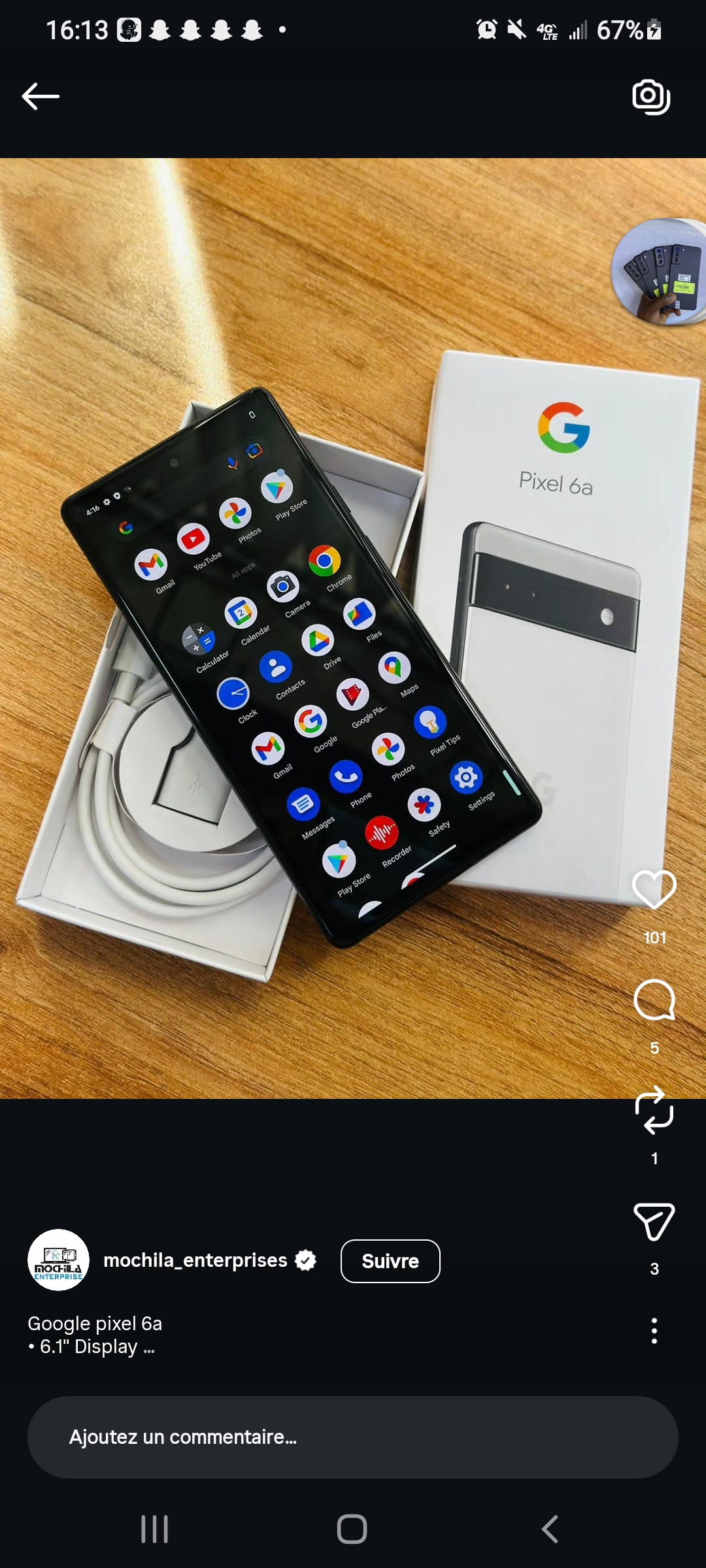 Google pixels 6a - photo 2